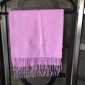 roberto cavalli purple wool scarf Fringe